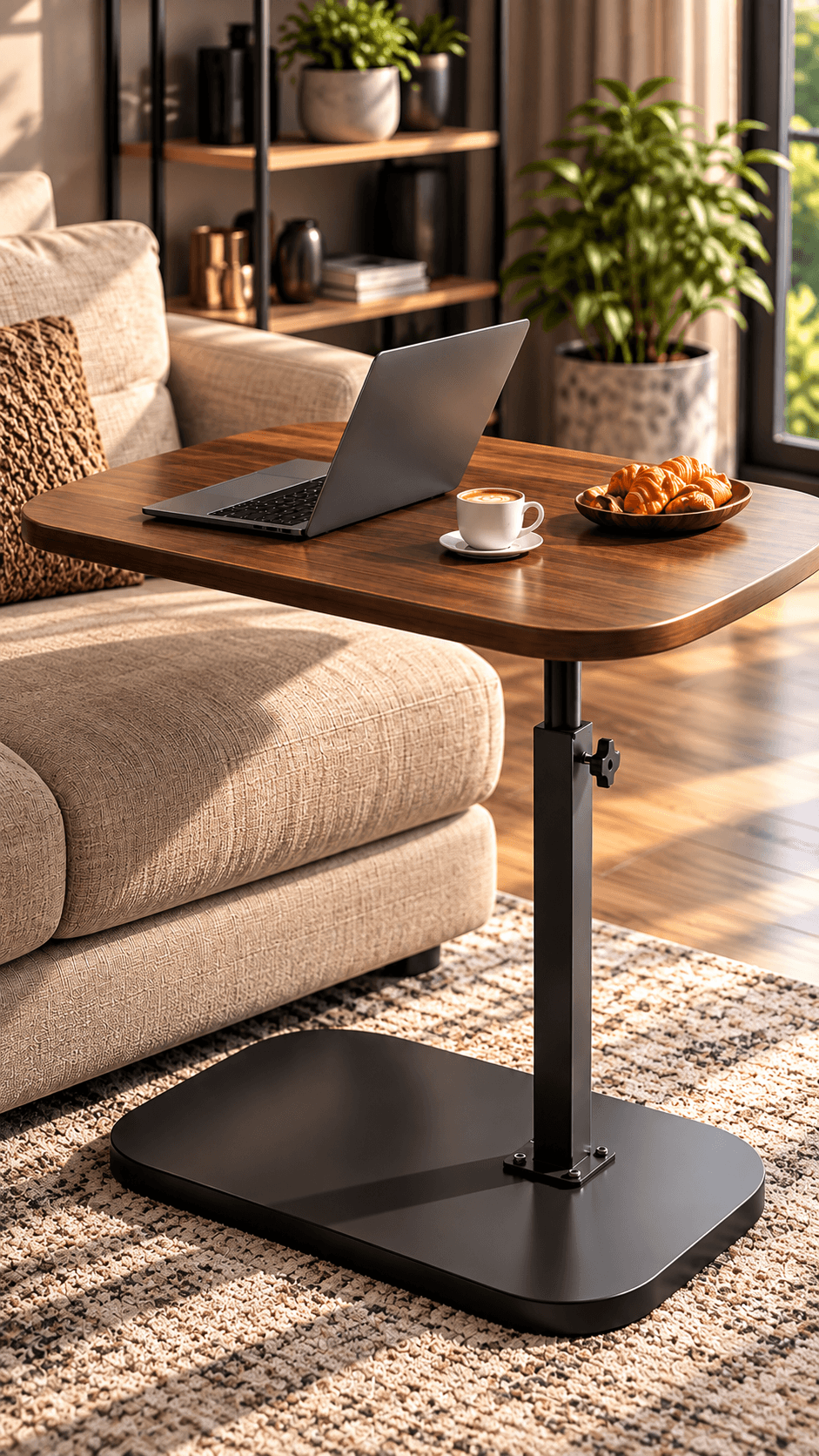 Журнальний стіл з регулюванням висоти